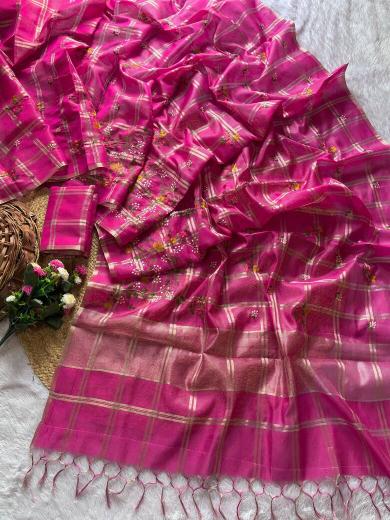 Vastrangan soft tusser silk wholesale designer sarees